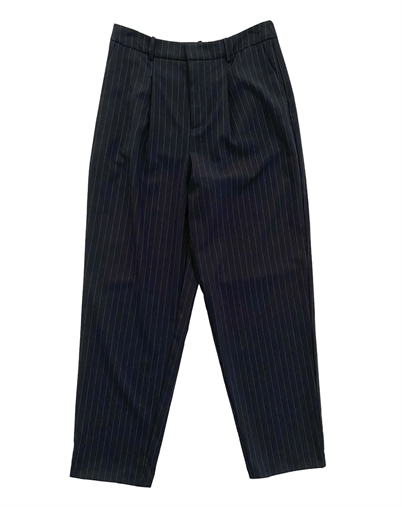 Withblack - Valentina WBL Striped Bukser - Midnight Blue Pinstripe
